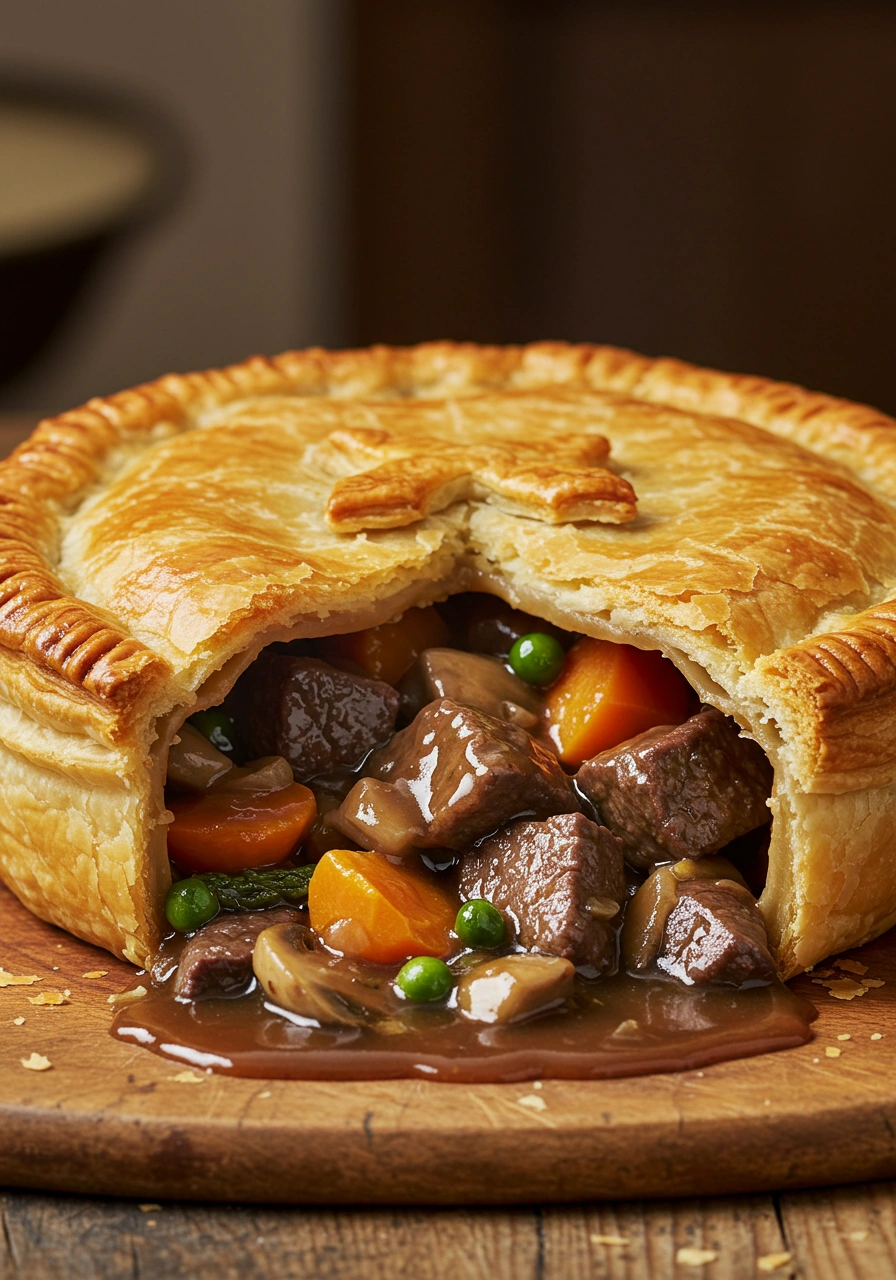 Venison Beer Gravy Pot Pie